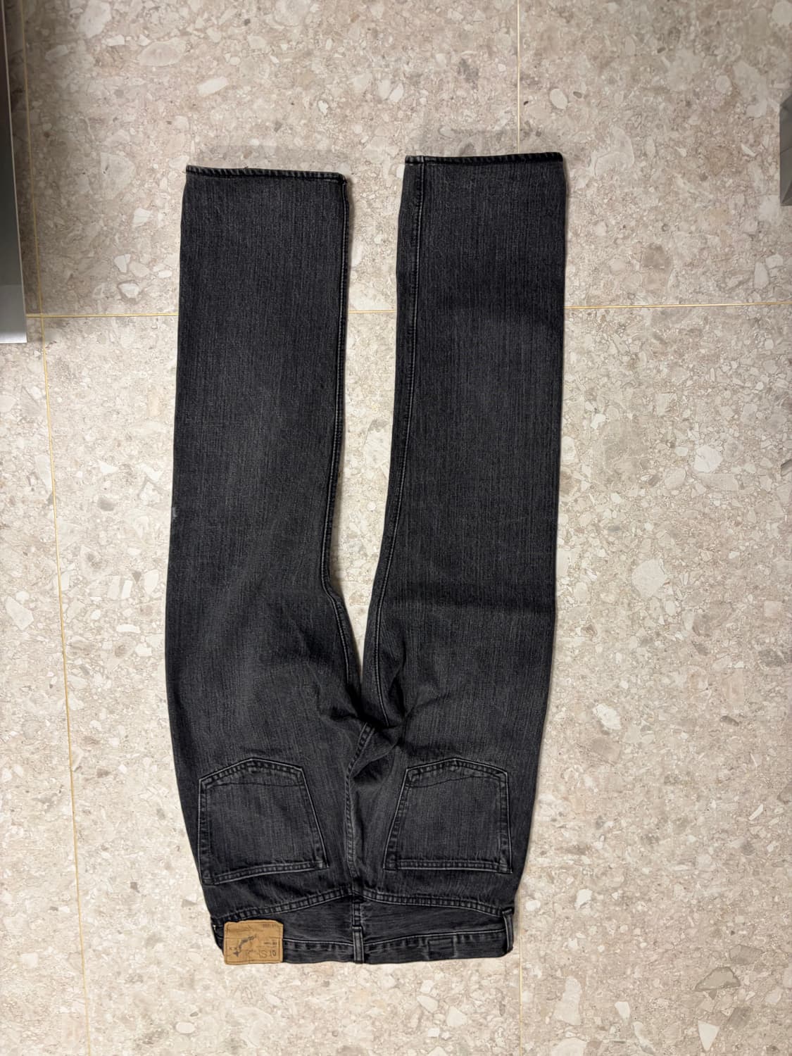 오어슬로우 스탠다드 핏 블랙 데님 팬츠 상품이미지3