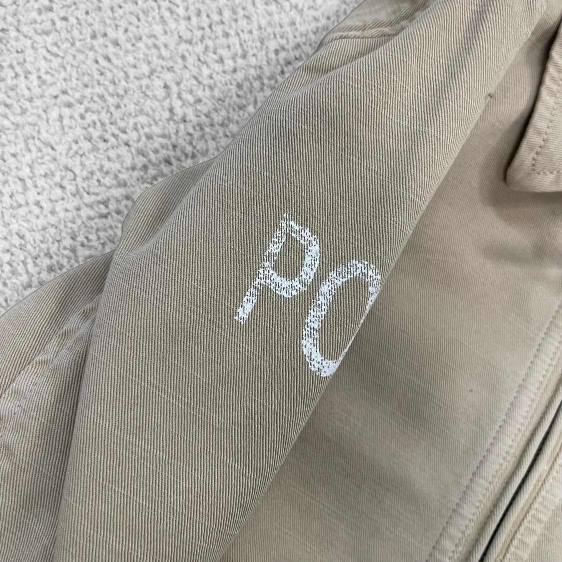 폴로 랄프로렌 포니 로고 코튼 치노 블루종 자켓 베이지 상품이미지3