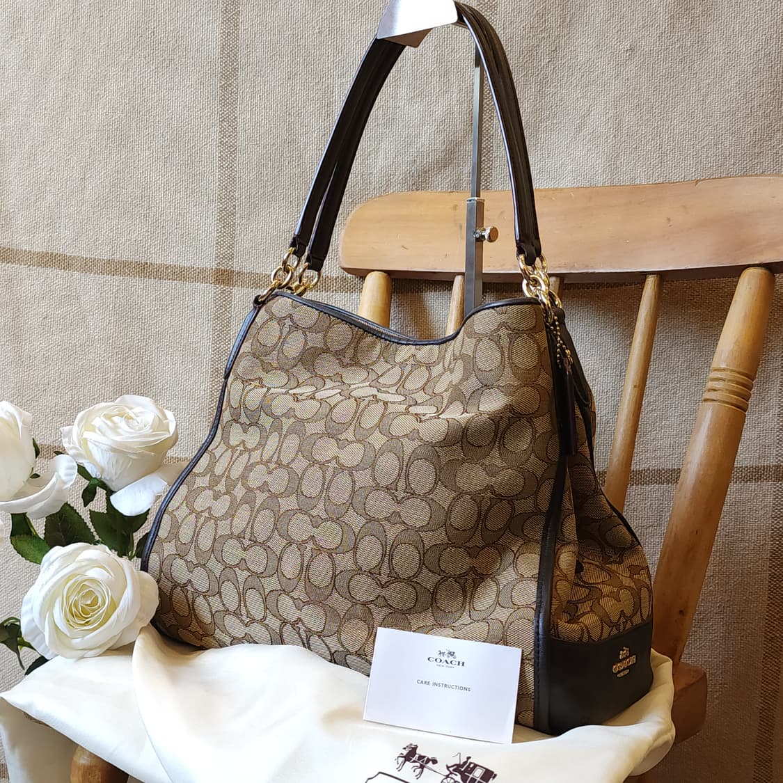 코치 시그니쳐 패턴 트윈 숄더백 쌍둥이 가방 상품이미지1