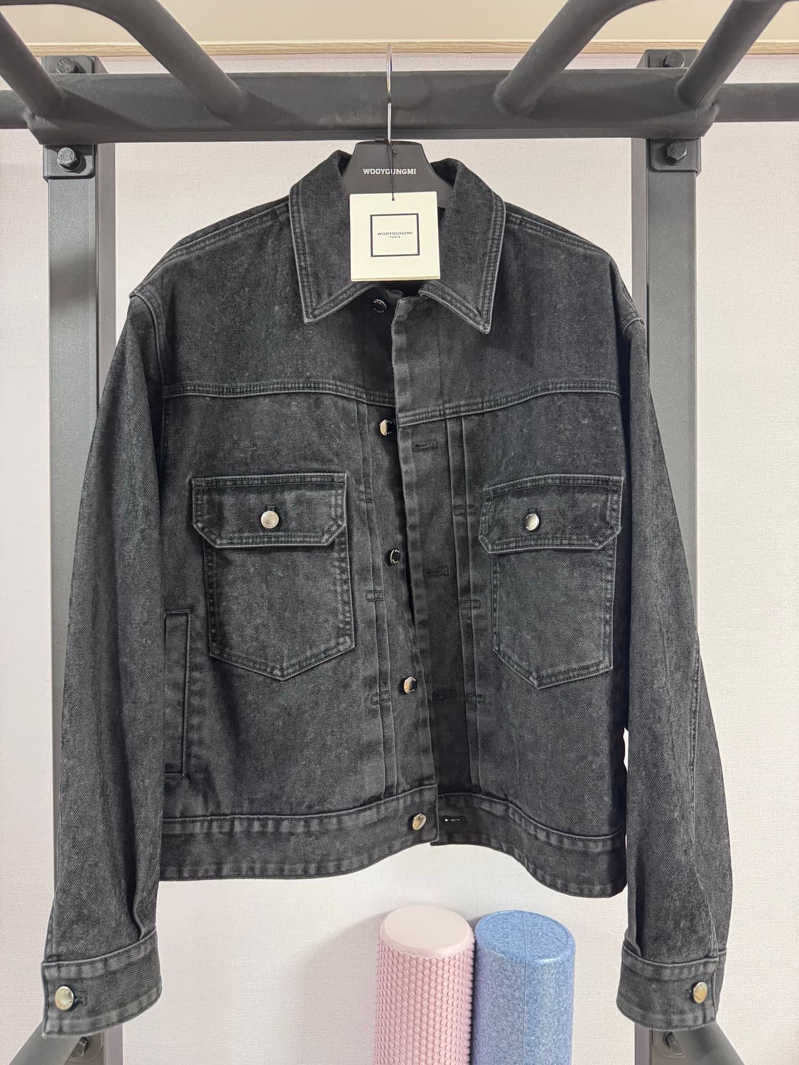 우영미 24FW 블랙 데님 레귤러 자켓 46 판매 합니다 상품이미지8