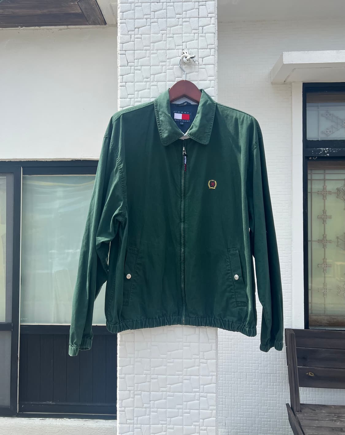 90s 타미힐피거 스윙톱 블루종 자켓 L 상품이미지1