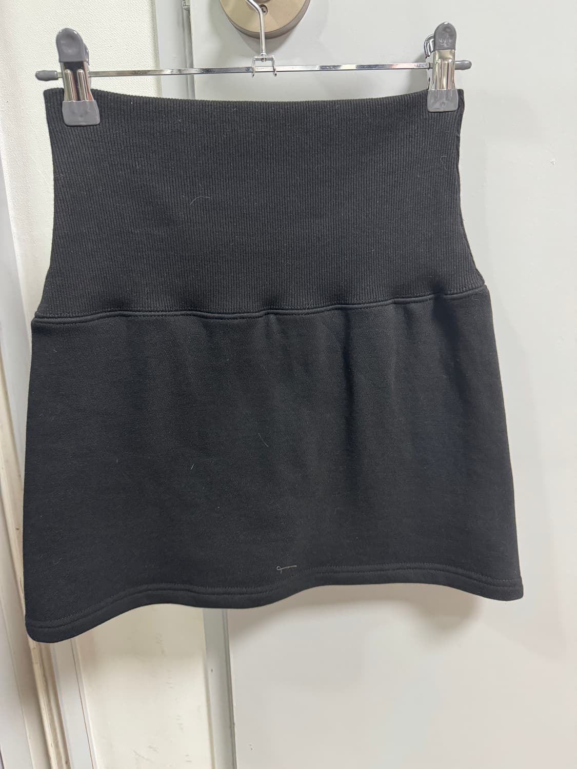시너진 PLAIN PIGMENT POLD MINI SKIRT BLACK 상품이미지3