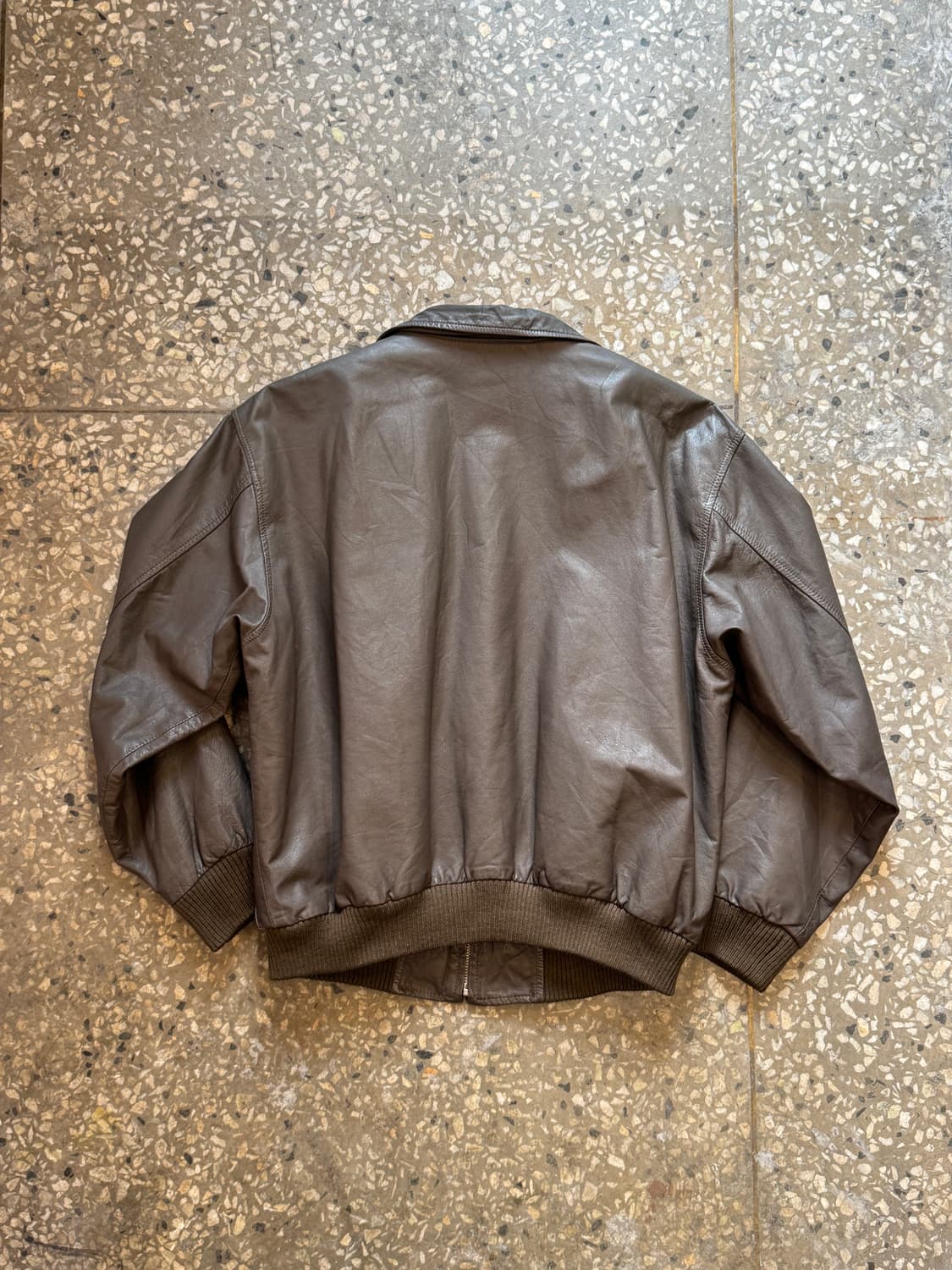 빈티지 소가죽 집업 자켓(O58) 상품이미지4