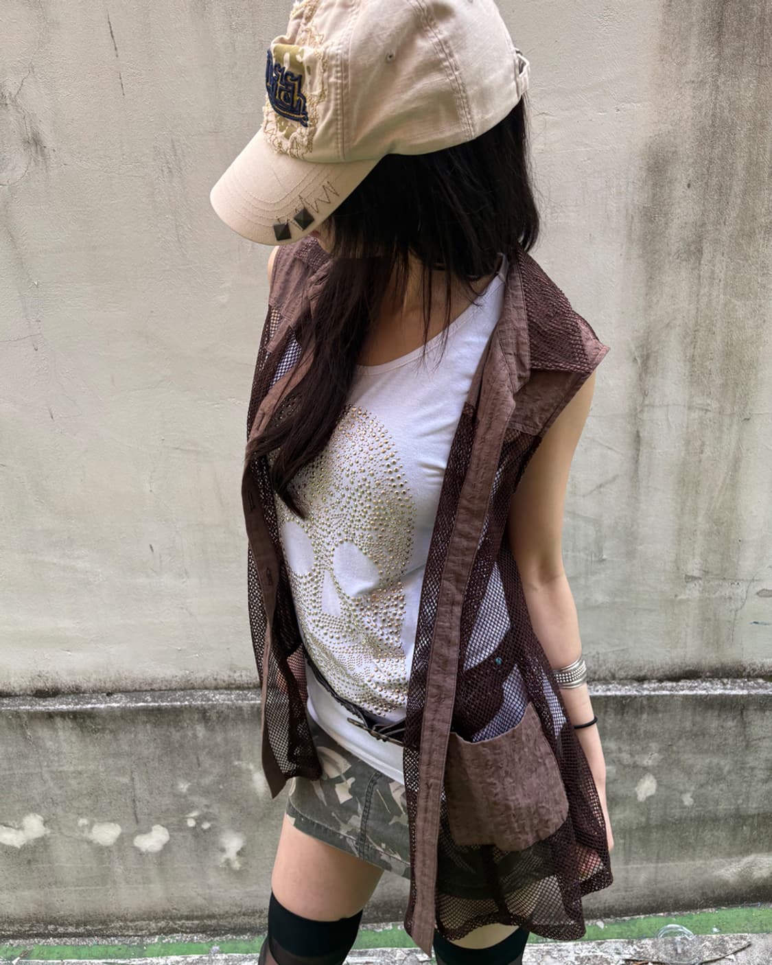 00‘s grunge mesh vest 상품이미지6