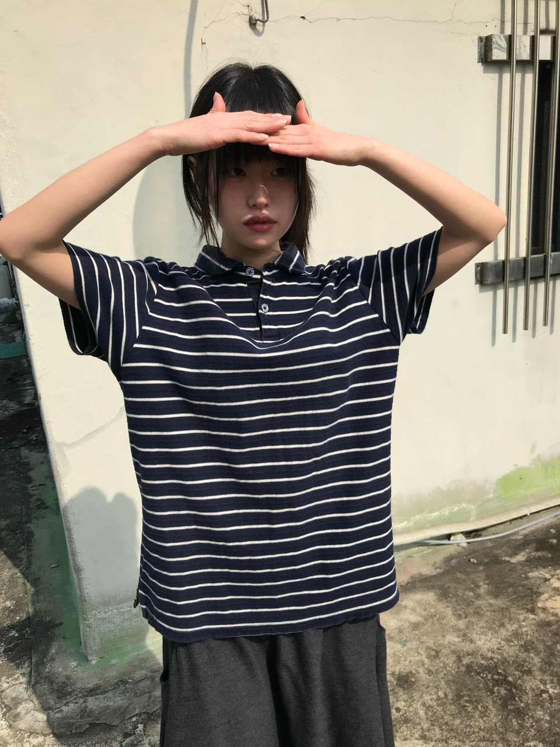 5th Corner 스트라이프 폴로티 상품이미지1