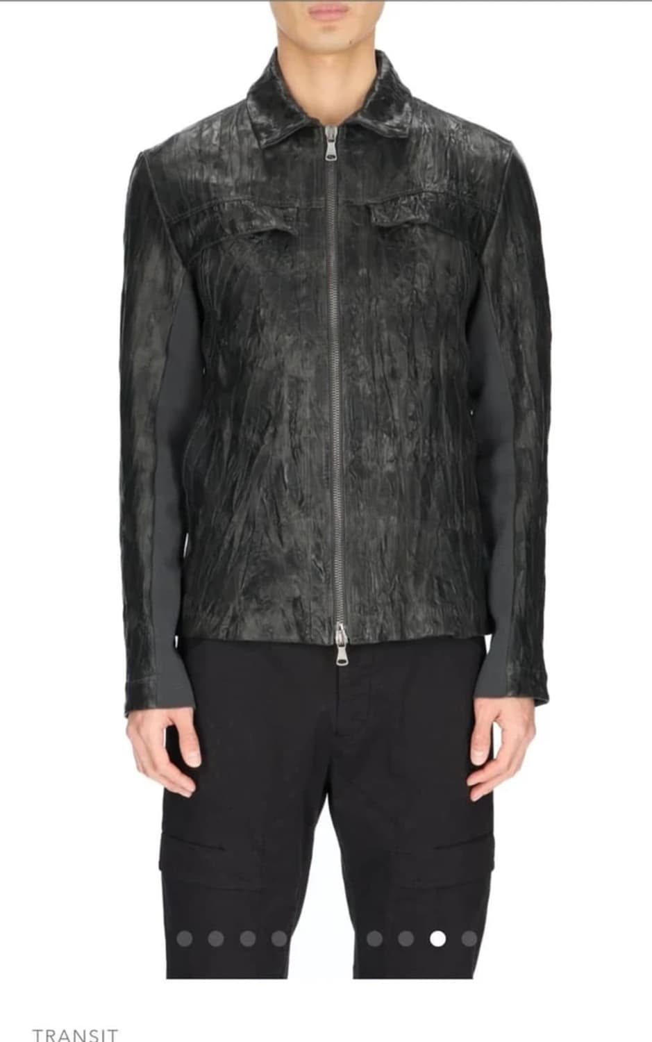 트랜짓 Transit 락시크 플리츠 양가죽 자켓 PN7696 상품이미지2