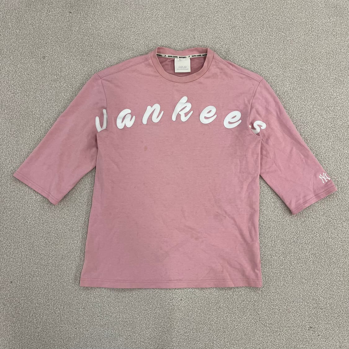90 MLB 뉴욕양키스 7부 반팔티 0122M1 상품이미지1