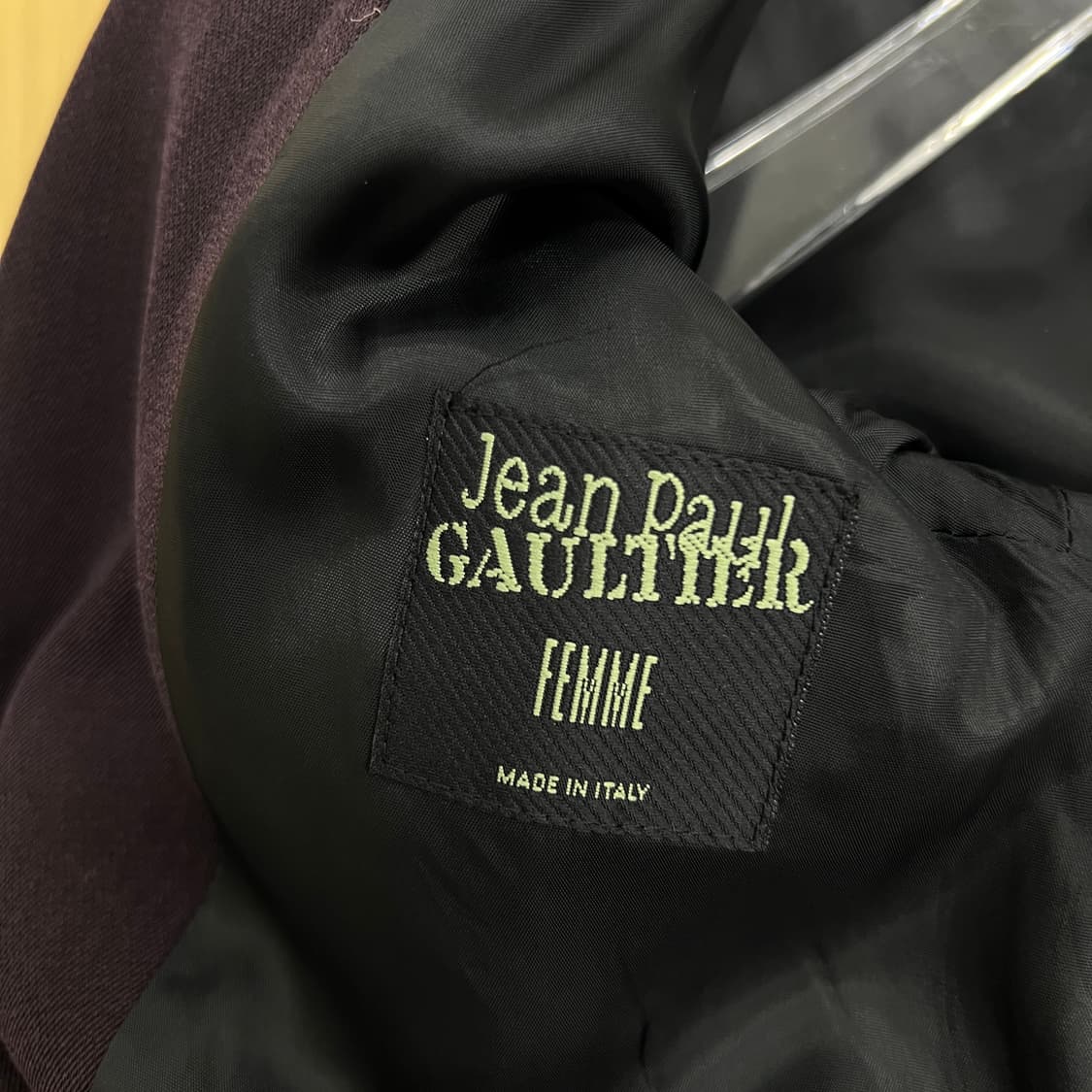 장 폴 고티에 버건디 스트링 디테일 블레이저 38 상품이미지3