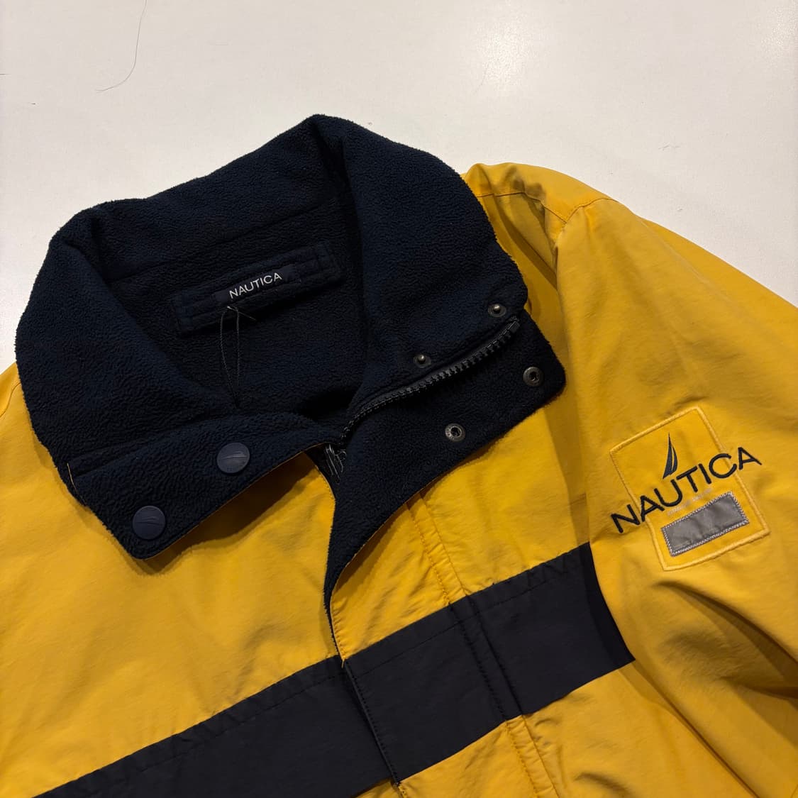 [S] 노티카 리버시블 올드스쿨 옐로우 바람막이 점퍼 D100 상품이미지5