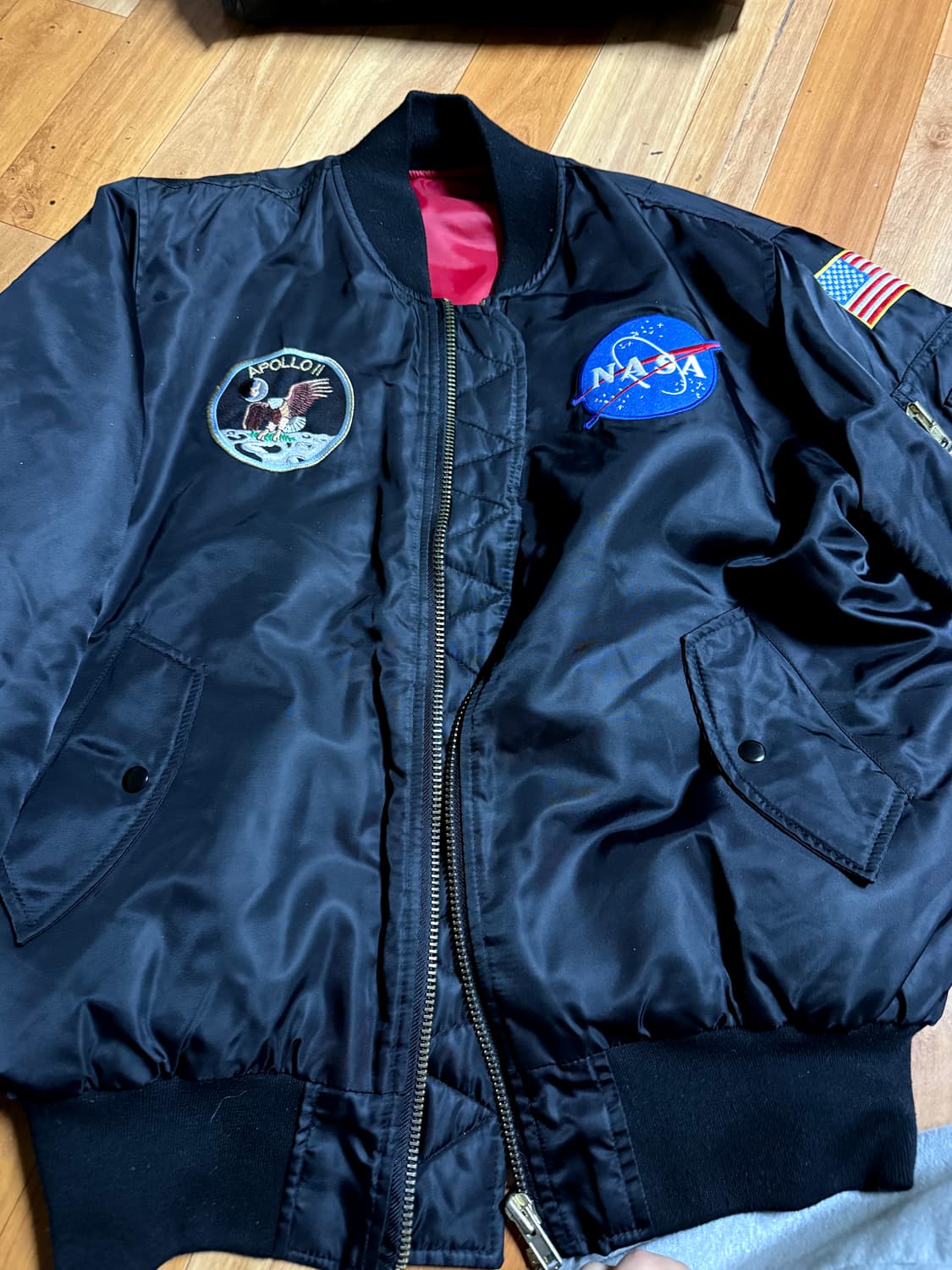 빈티지알로 NASA 아폴로 MA-1 항공점퍼 L 상품이미지1