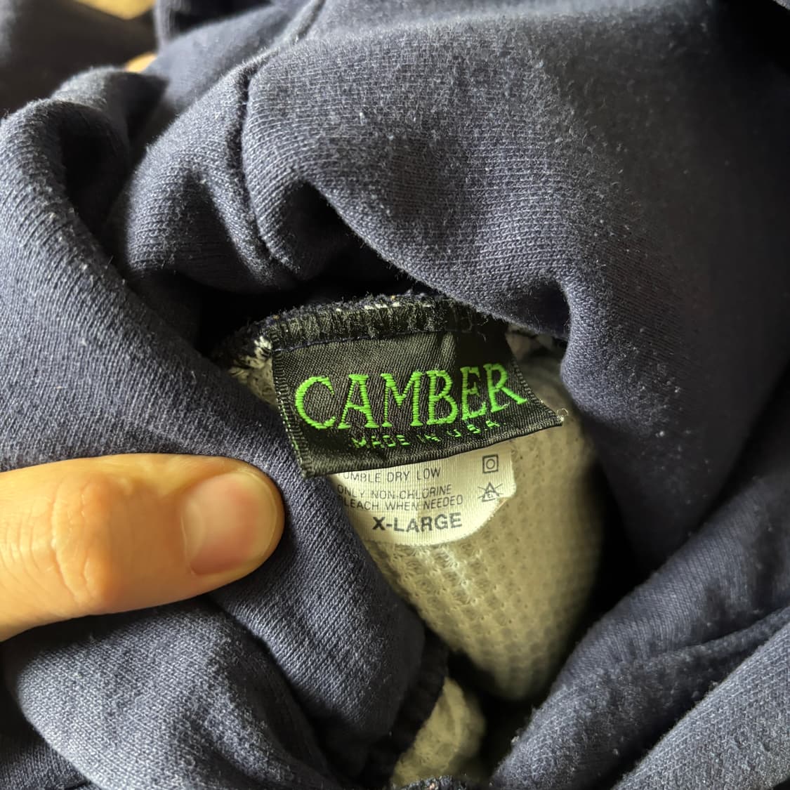 90s 캠버 더블페이스 써멀 후드 상품이미지3