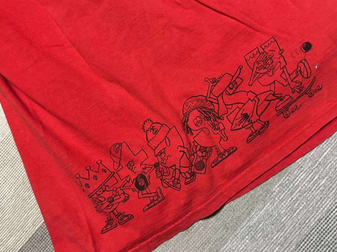 Stussy 00’s Vintage Red Red Red T-shirt 상품이미지4
