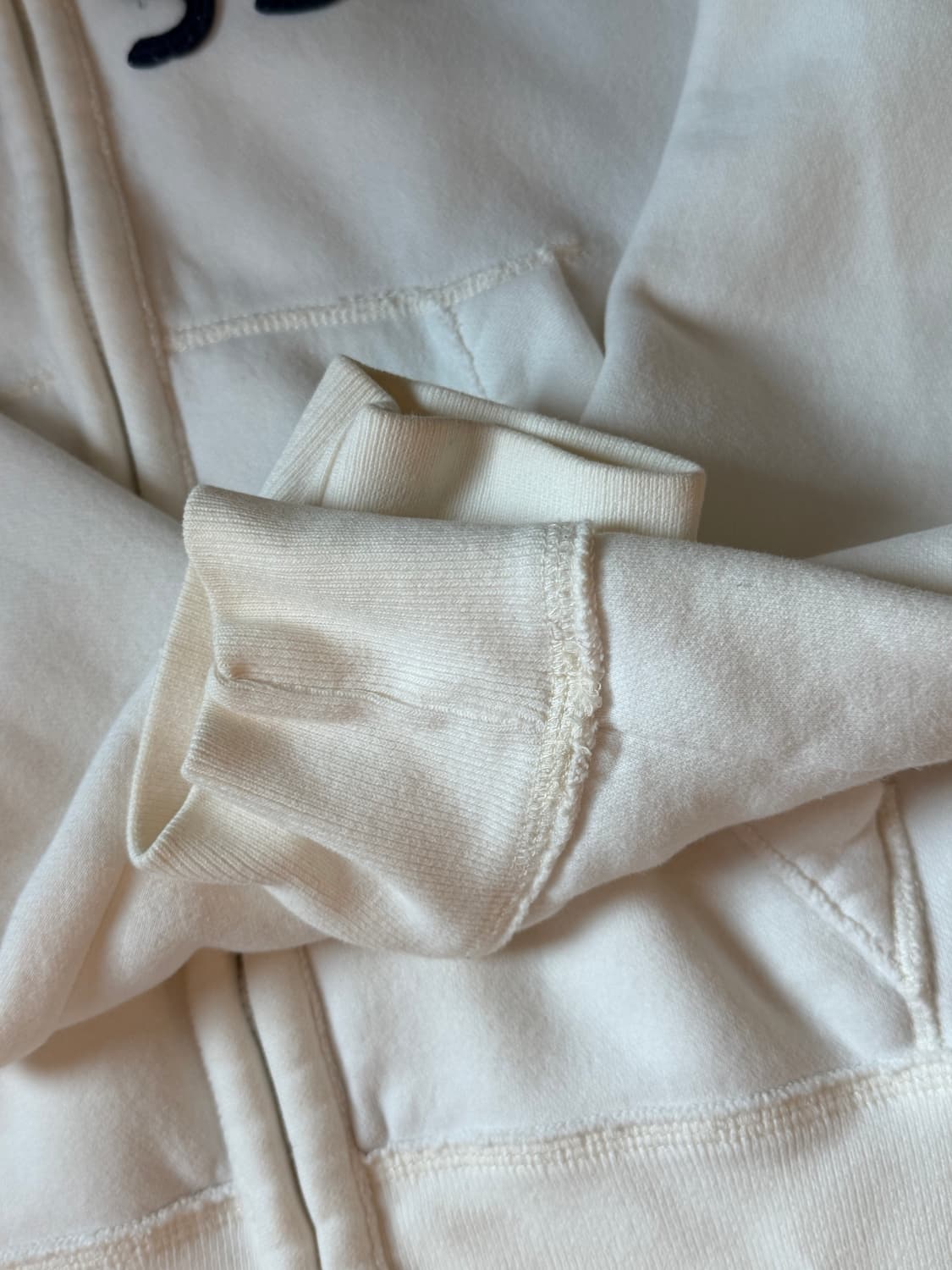 홀리스터 화이트 후드집업 M 상품이미지4