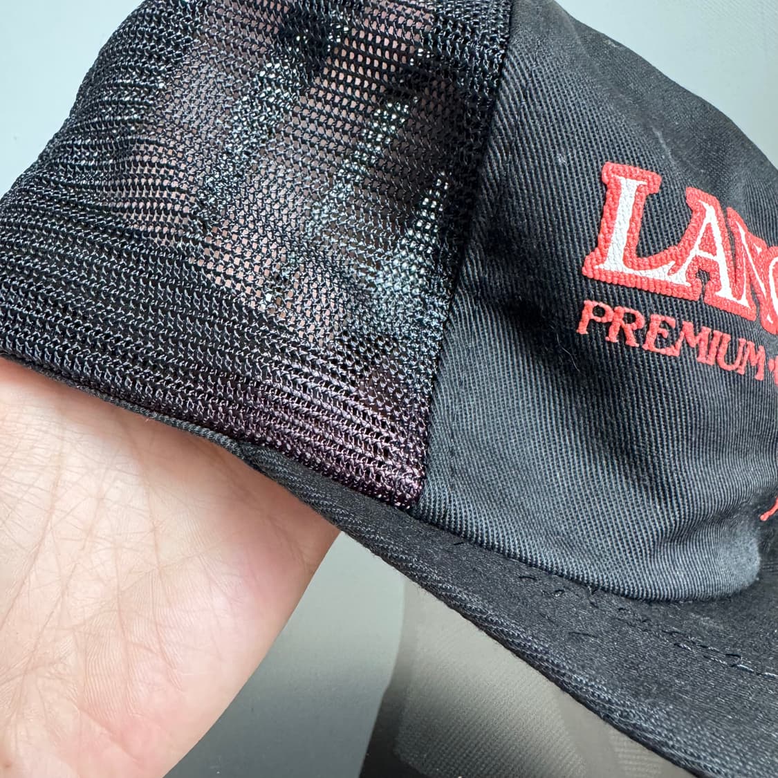USA 빈티지 모자 볼캡 vintage cap 트러커 메쉬 블랙 상품이미지9