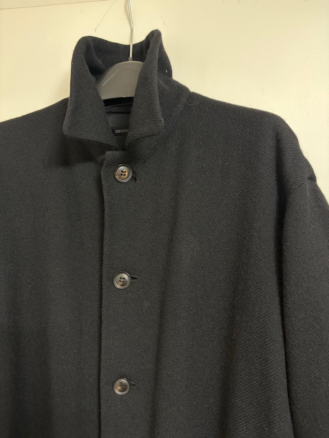 Y’s Yohji Yamamoto 울100% 블랙롱코트 상품이미지1