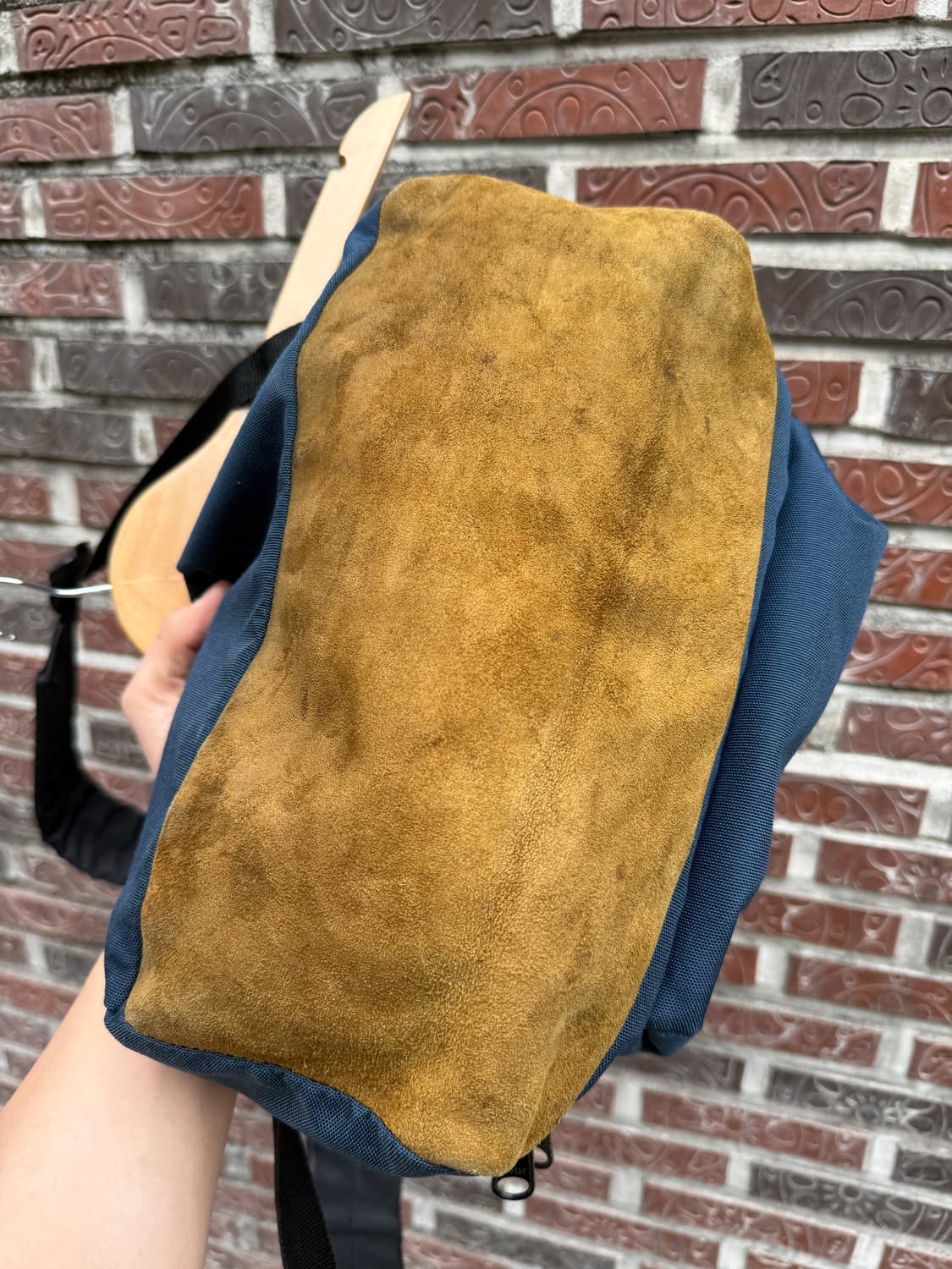 이스트팩 90s 빈티지 스웨이드 바텀 백팩 상품이미지5