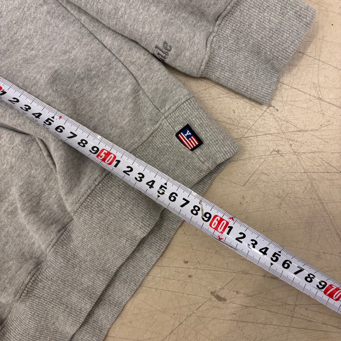 예일 빅로고 그레이 후드티 상품이미지4