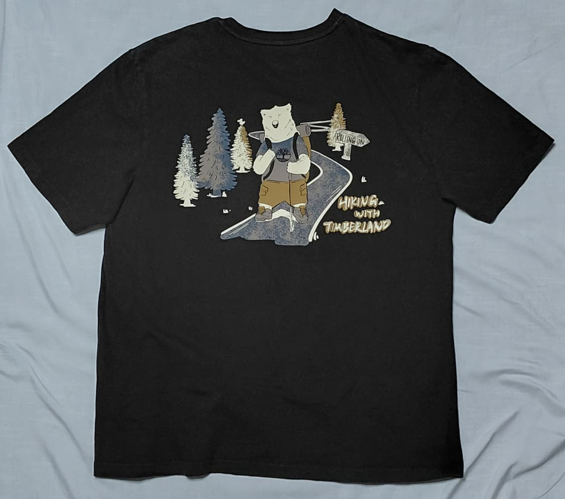 [M/95] 팀버랜드 하이킹 베어 그래픽 반팔 티셔츠 (블랙/24년형) 상품이미지7
