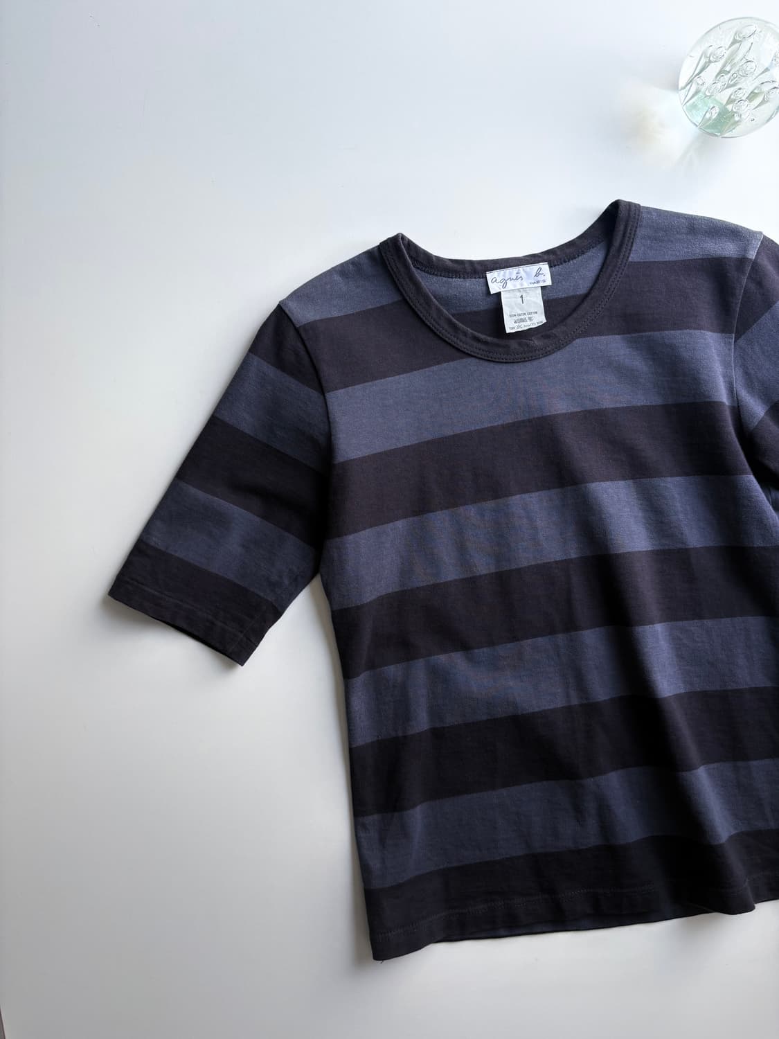 아네스베 파리 스트라이프 티셔츠 상품이미지3