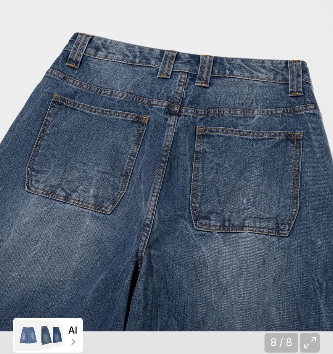 밀로 아카이브 데님 버뮤다 팬츠 미드 블루 S 상품이미지4