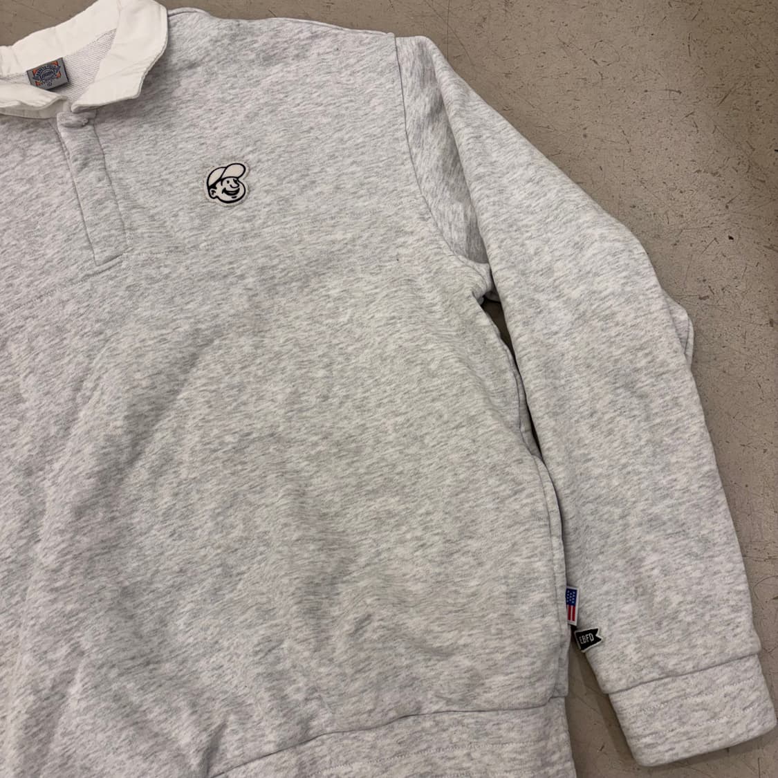 이벳필드 스몰로고 그레이 럭비티 상품이미지2