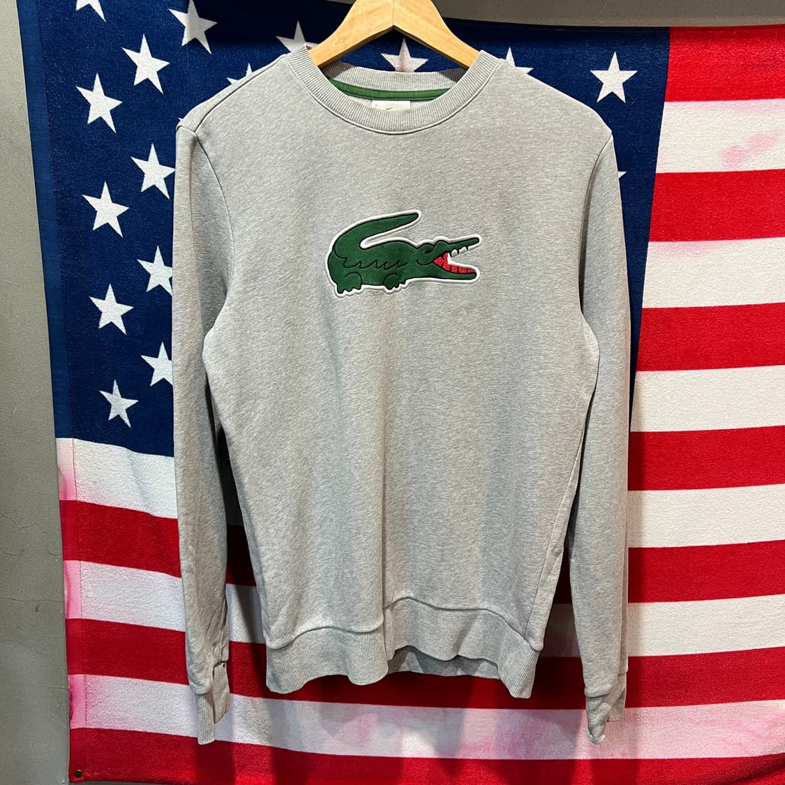 라코스테 맨투맨 그레이 상품이미지1