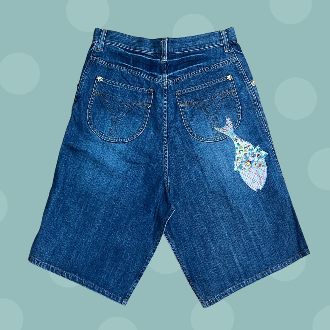 츠모리 치사토 빈티지 모리걸 패치워크 스커트 상품이미지4