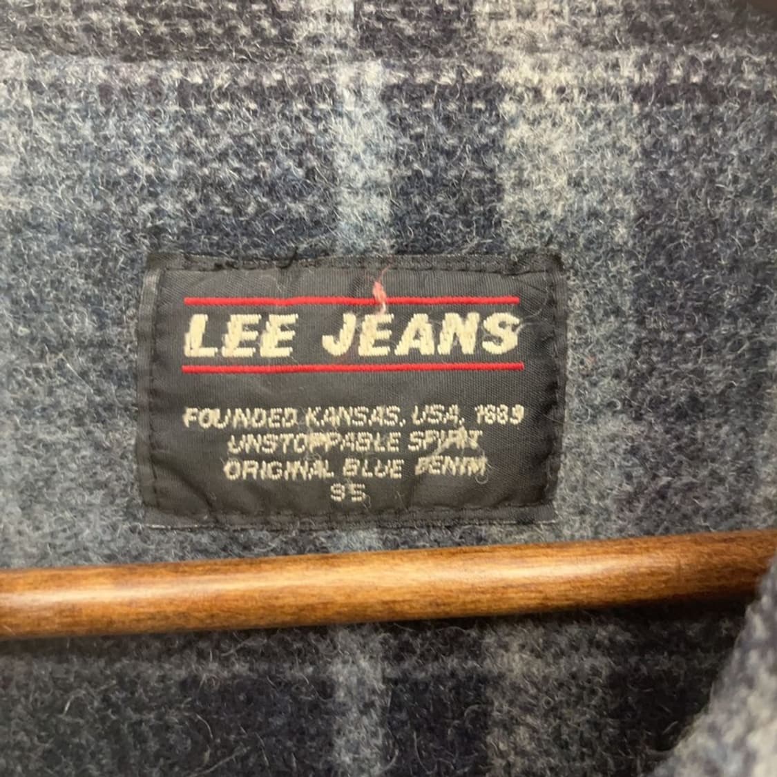 리 LEE 빈티지 홀리데이 체크 울 자켓 95 C07441 상품이미지5