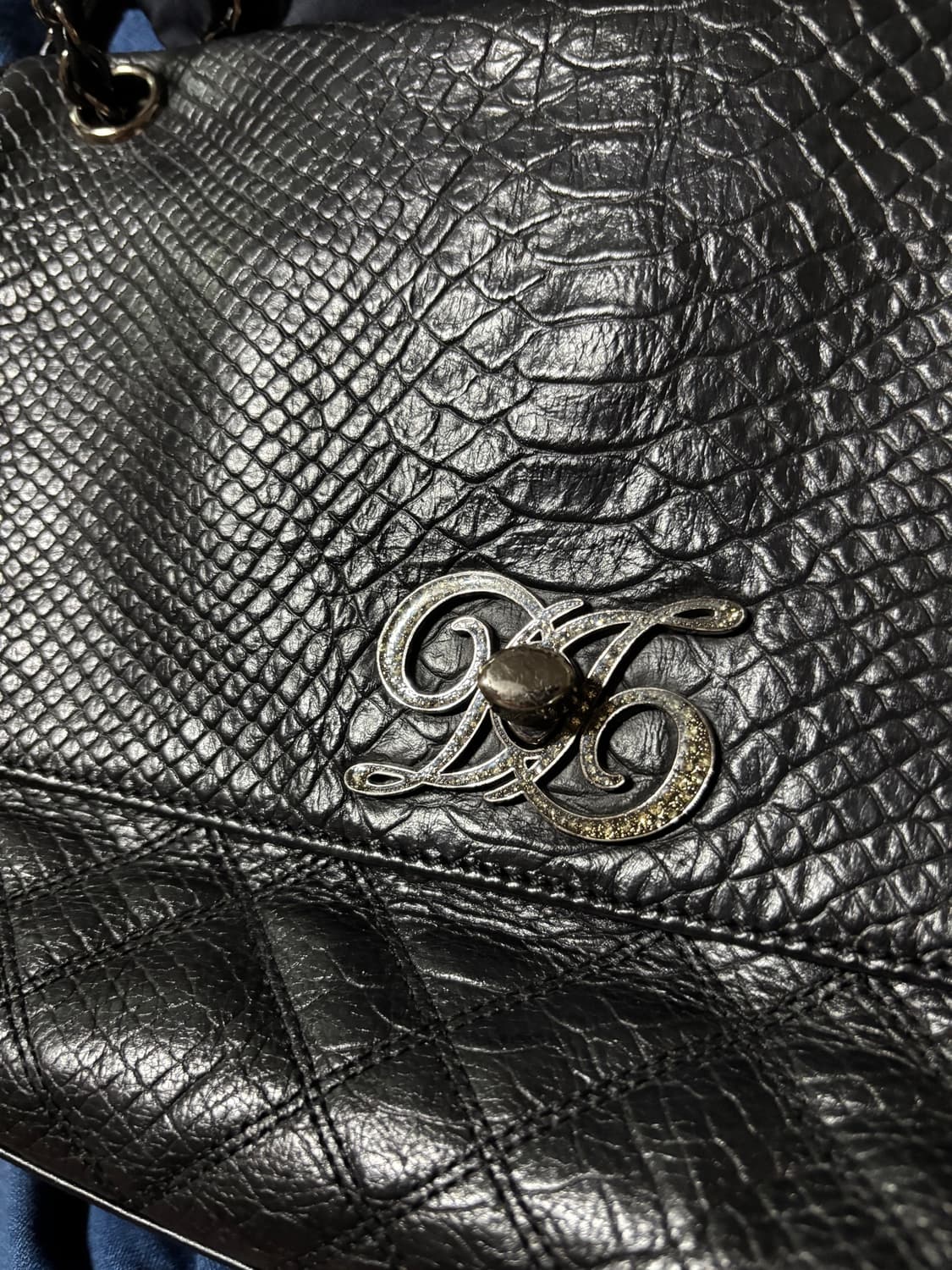 vintage daks leather black shoulder bag 상품이미지2