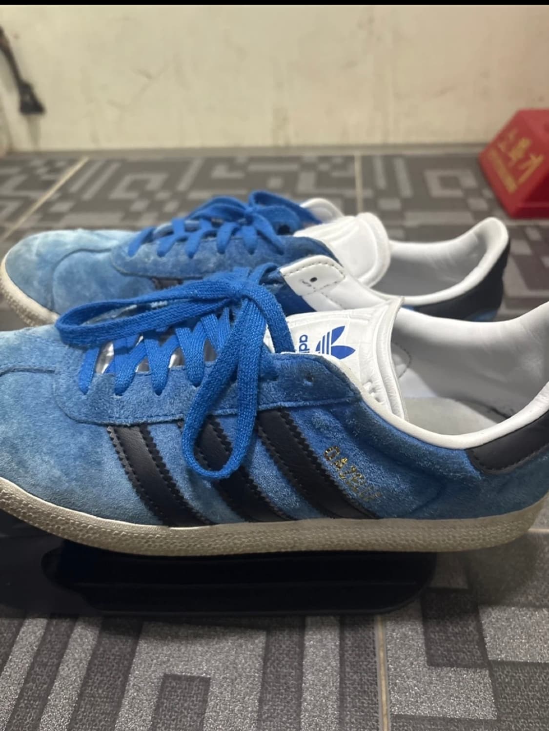 아디다스 265 가젤 블루 스웨이드 스니커즈 상품이미지2