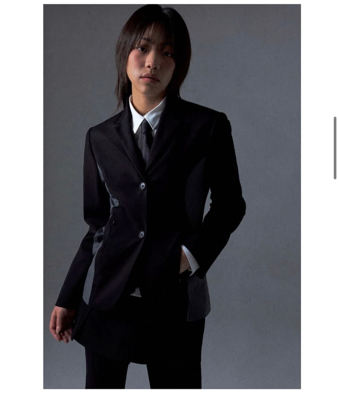 OJOS parted zipper single jacket 상품이미지2
