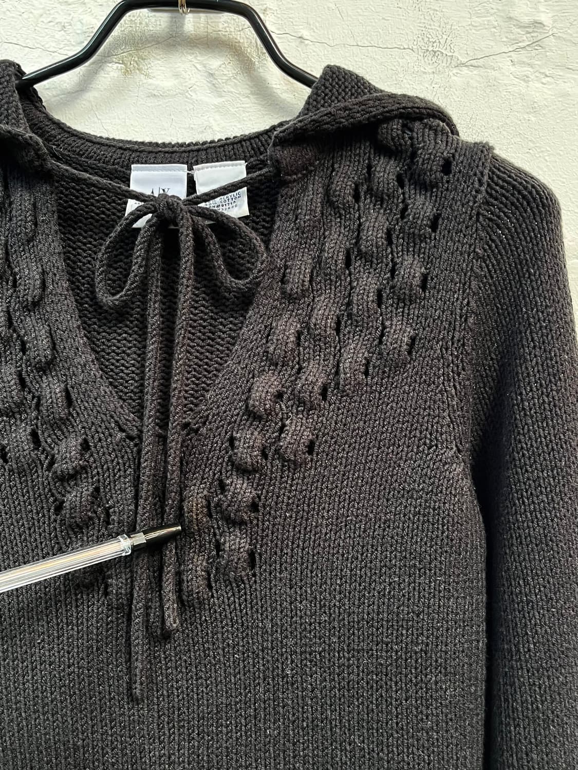 Armani Exchange 니트 후드 스웨터 S 상품이미지5