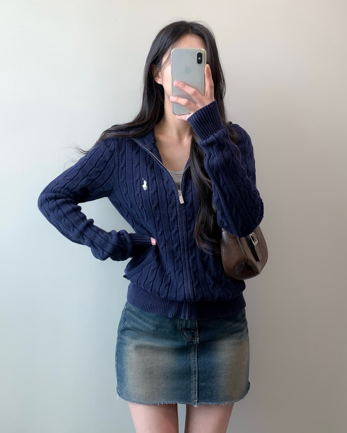 폴로 니트 집업 상품이미지2