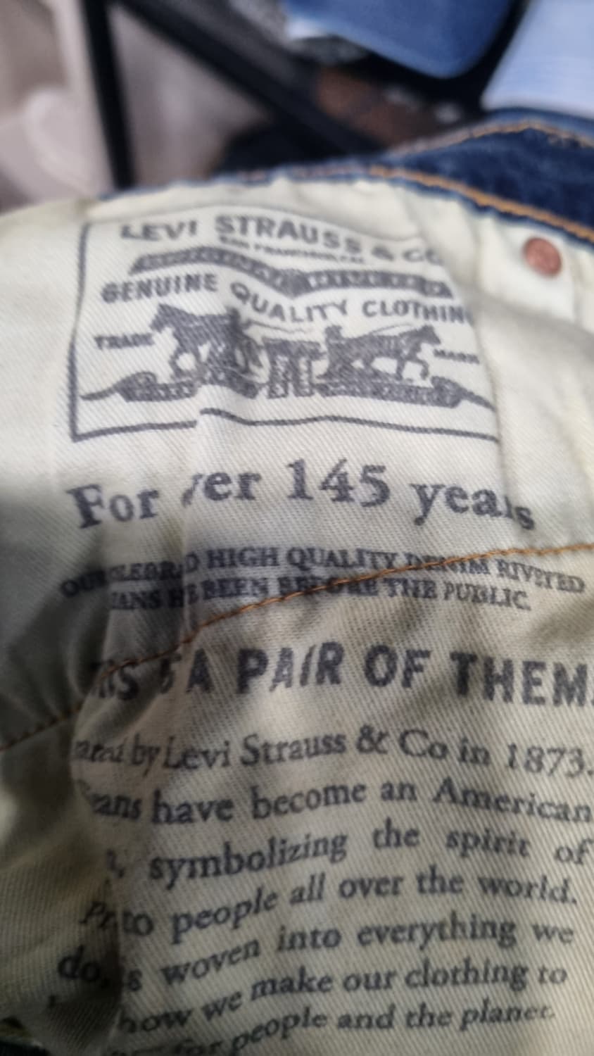 리바이스511 슬림 스판 프리미엄 워싱청바지 36 상태10/9 상품이미지5