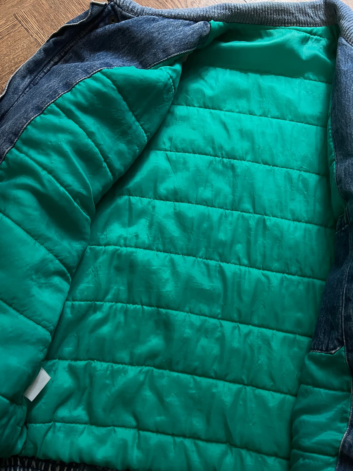 [L]90's USA 빈티지 A-2 타입 데님 봄버 자켓 상품이미지6