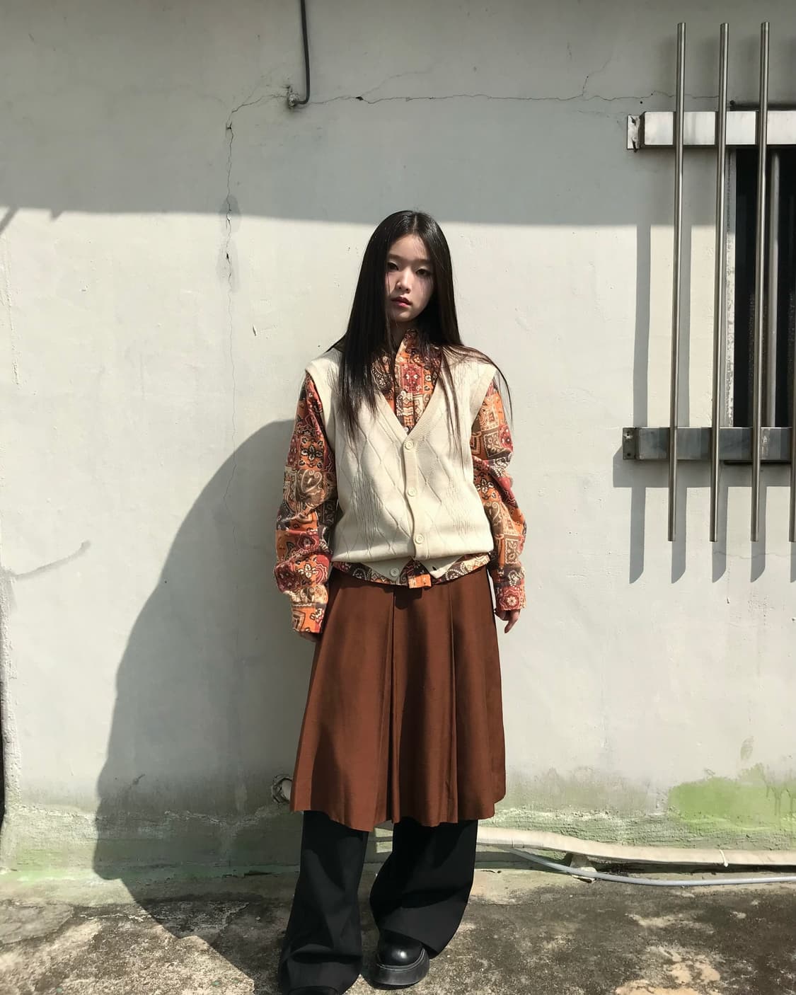 베이지 니트 조끼  상품이미지5