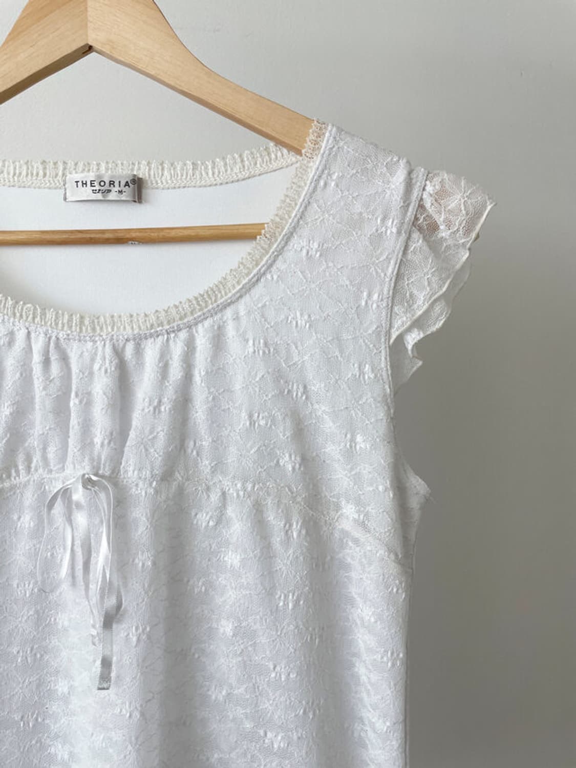 THEORIA lace ribbon top 상품이미지5