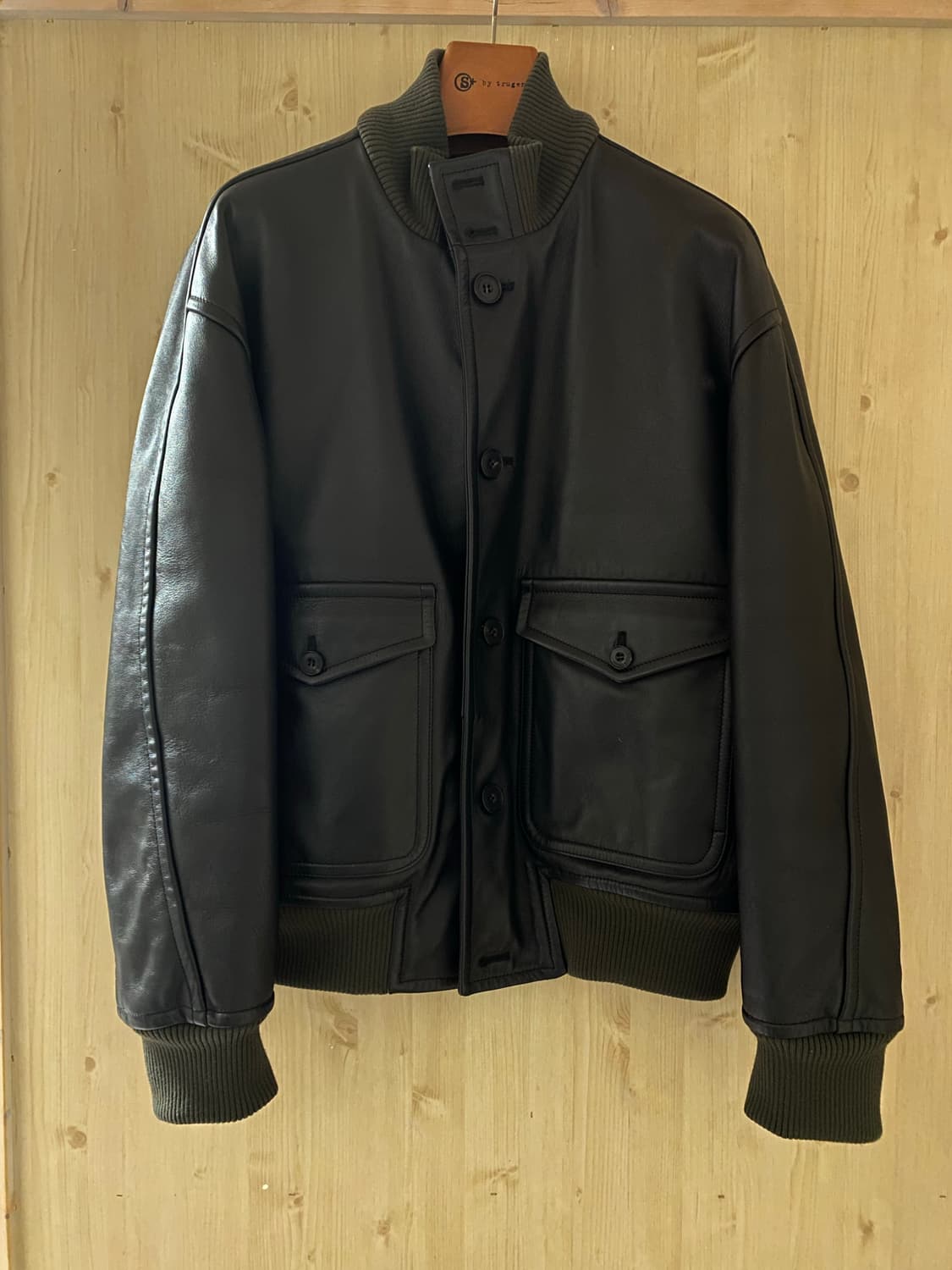 애프터프레이 a1 레더 블루종 자켓 M 상품이미지7
