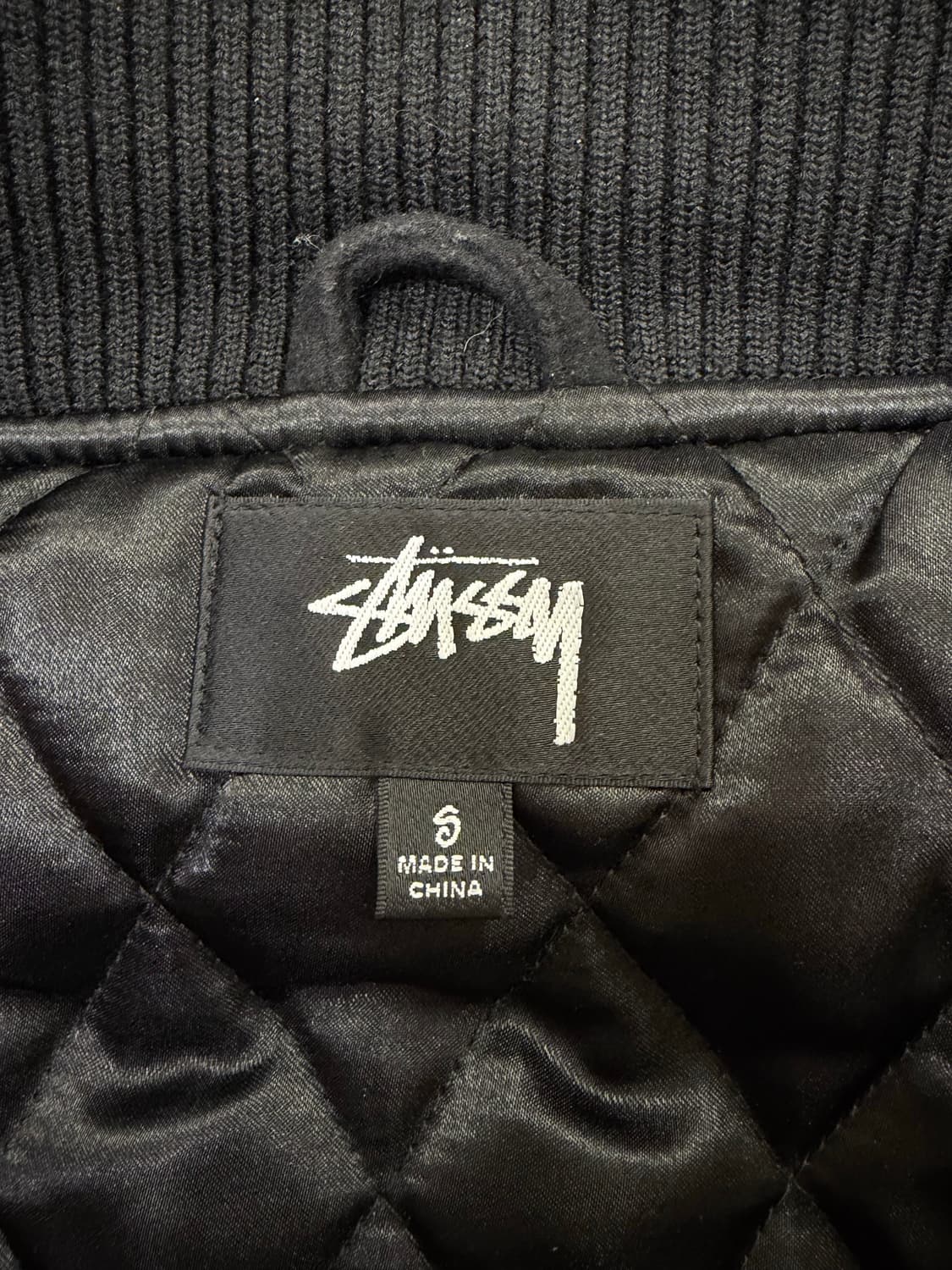 스투시 SS 링크 바시티자켓 (블랙) 상품이미지4