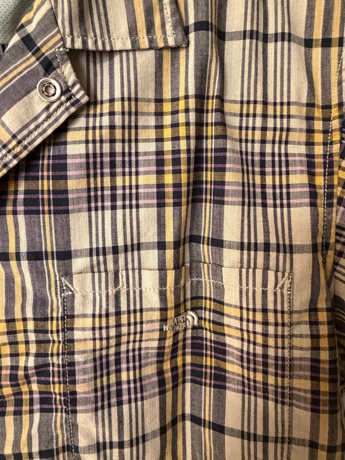 노스페이스 퍼플라벨 마드라스 필드 체크 반팔셔츠  상품이미지2