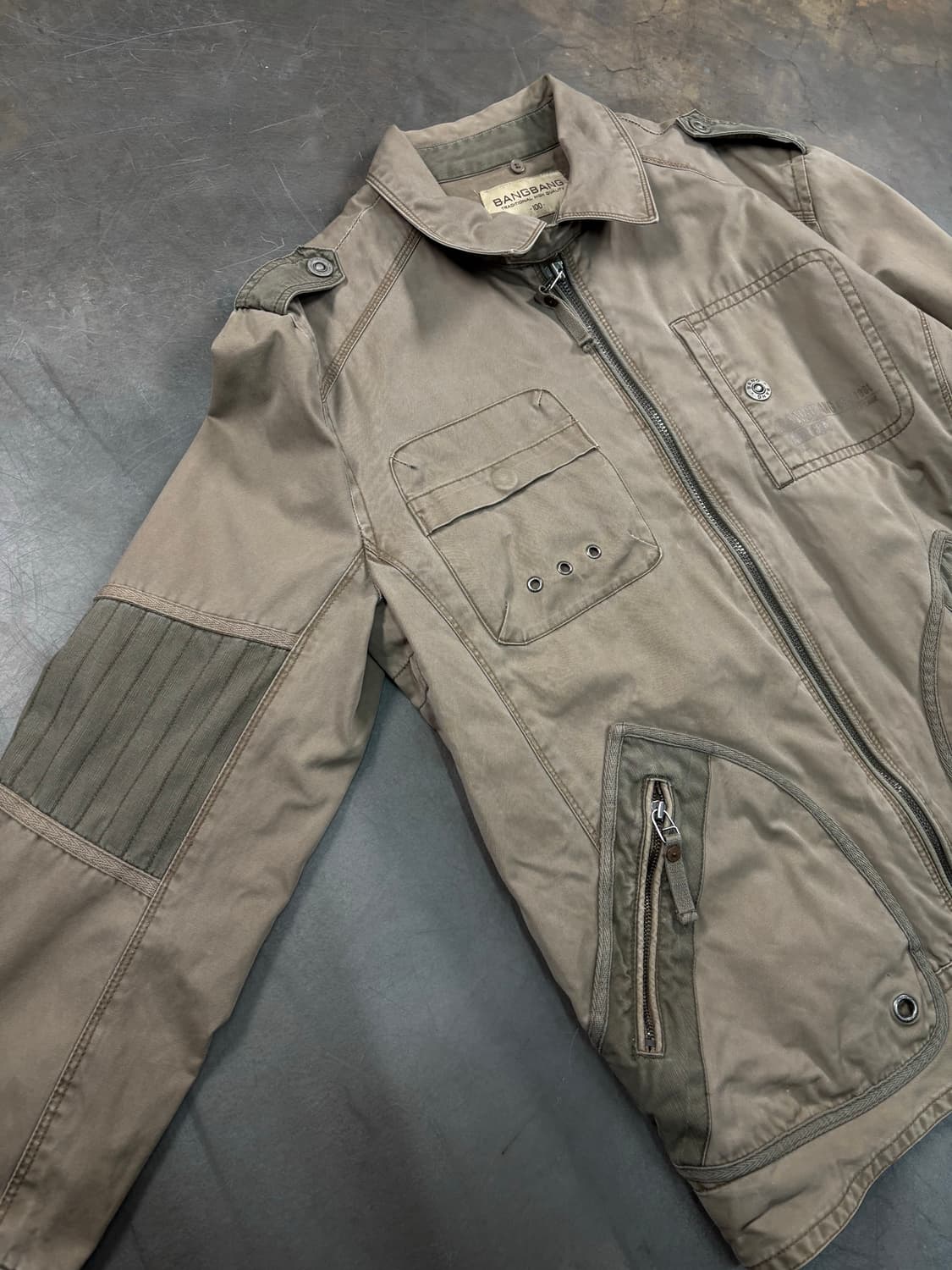 빈티지 코튼 바이커 자켓 상품이미지4