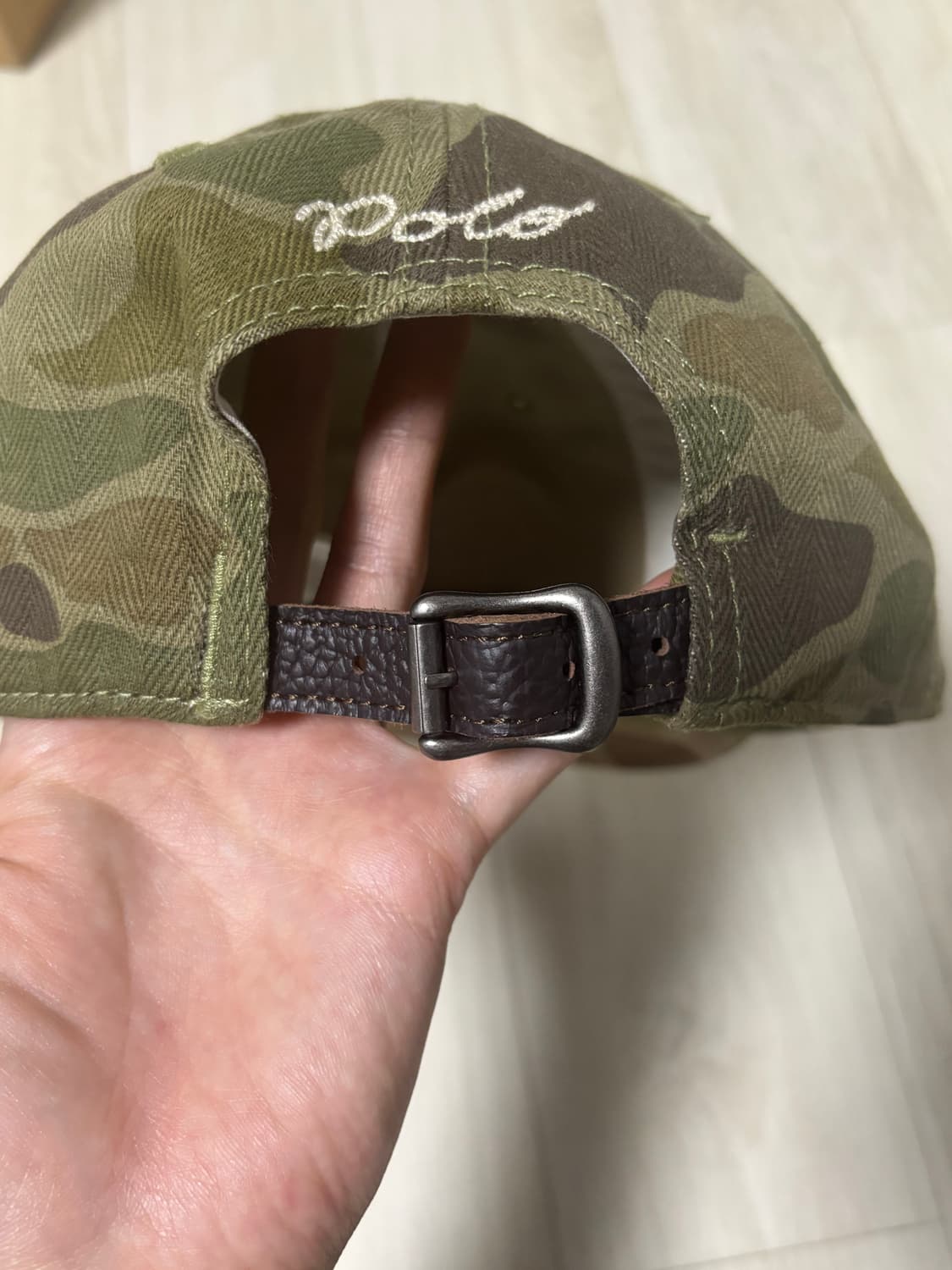 폴로 랄프로렌 헤링본 카모 캡 모자 상품이미지4