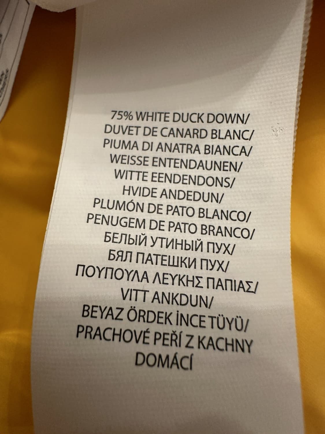 폴로 랄프로렌 빅포니 퍼프 다운 패딩 옐로우 상품이미지7