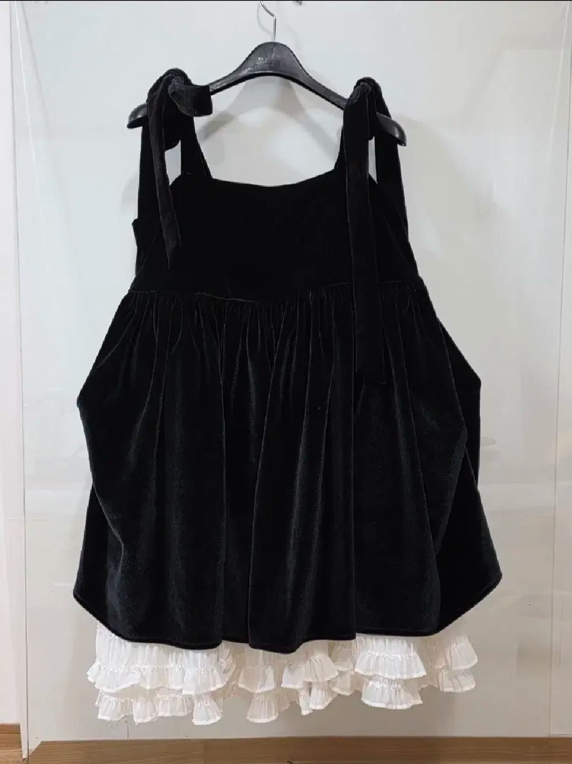 더티스 벨벳 드레스 thetis velvet muffin dress 상품이미지5