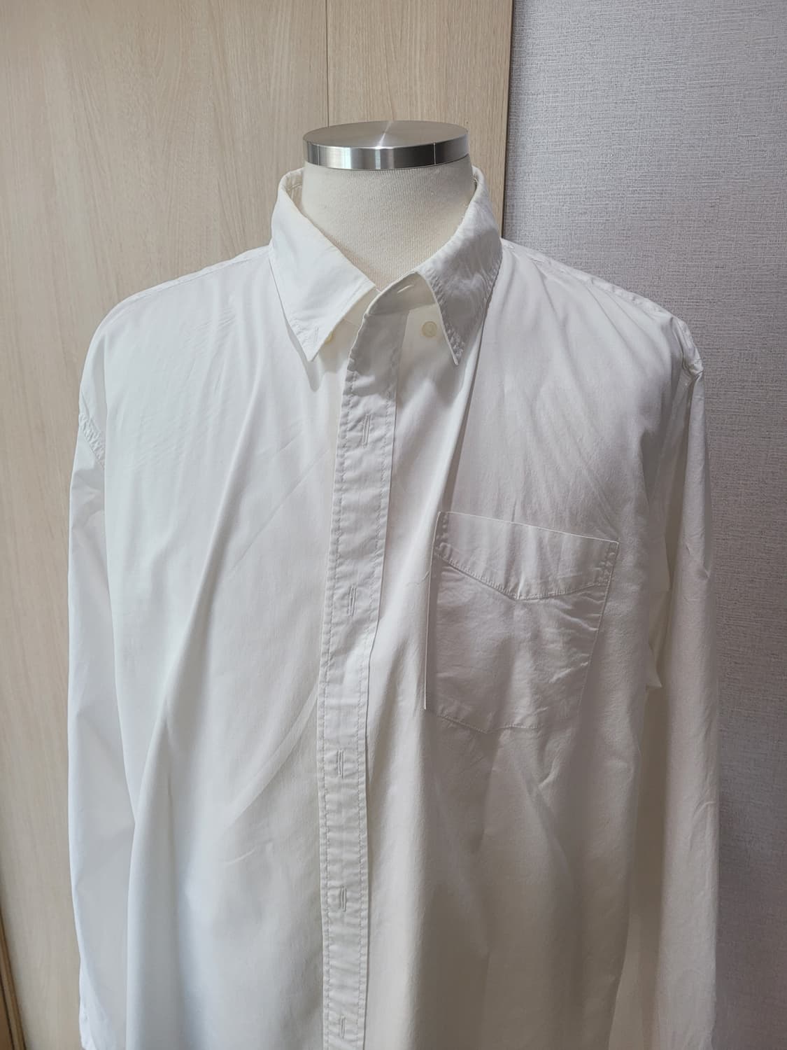 갭 GAP 남자 스탠다드 핏 스트레치 셔츠 105 화이트 상품이미지2