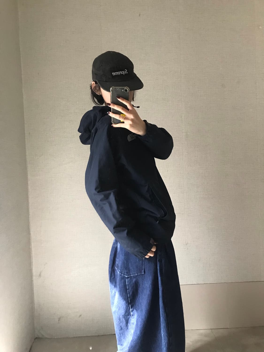 노페 네이비 고프코어 바람막이 상품이미지2