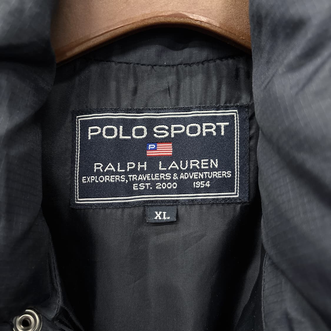 90s 폴로스포츠 테크니컬 텍스처 패딩 다운자켓 N165 상품이미지5