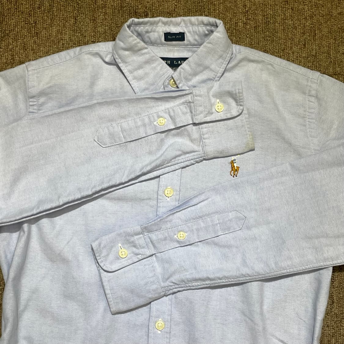  (2) POLO 폴로 랄프로렌 솔리드 셔츠 슬림핏  상품이미지6