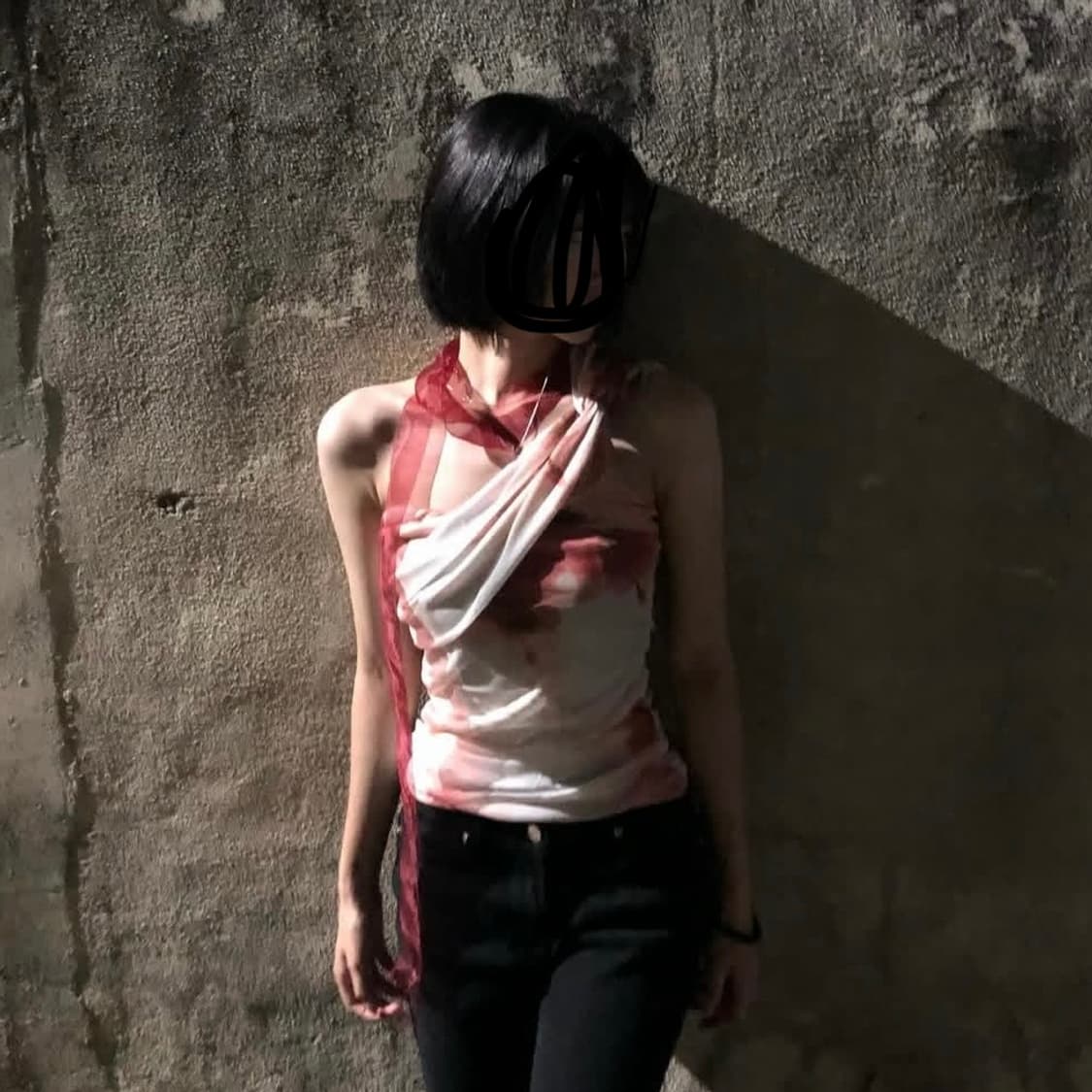 피아오량 one shoulder tint shirring top 상품이미지4