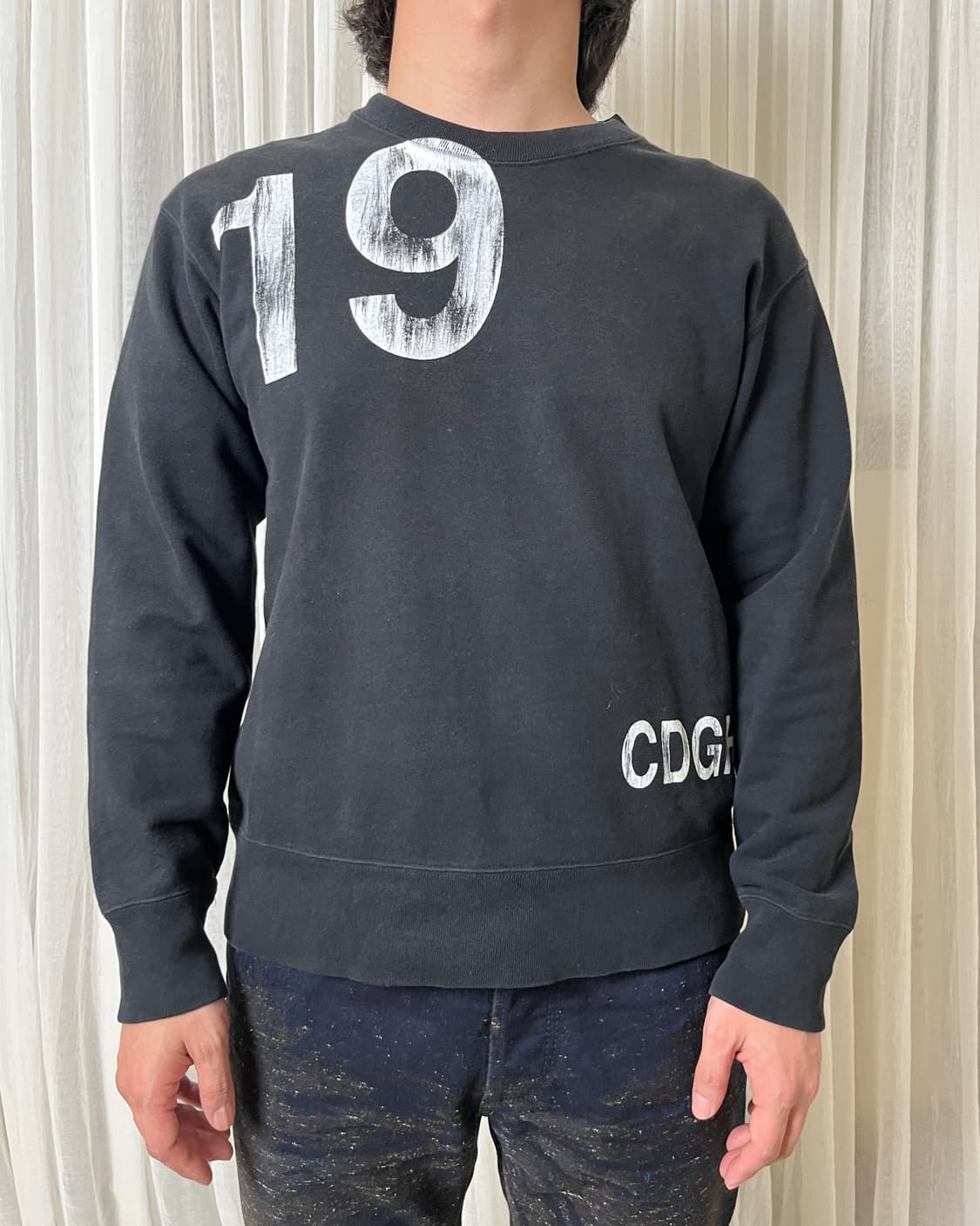 꼼데가르송 옴므 06ss 넘버 그래픽 스웻셔츠 맨투맨 상품이미지1